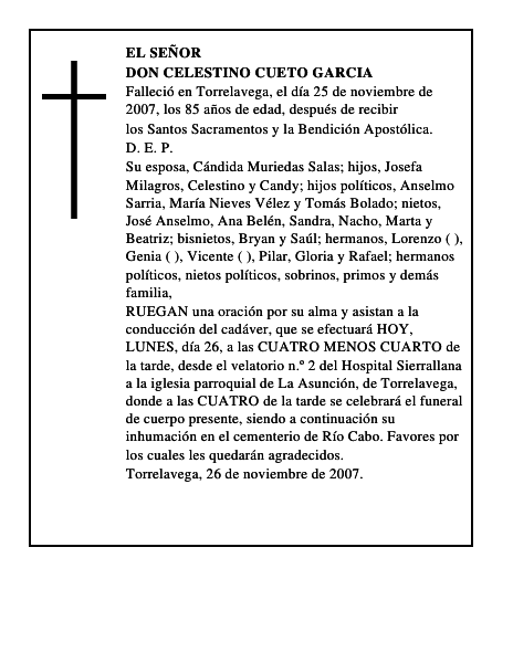 DON CELESTINO CUETO GARCIA