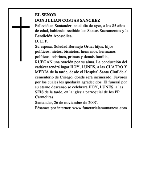 DON JULIAN COSTAS SANCHEZ