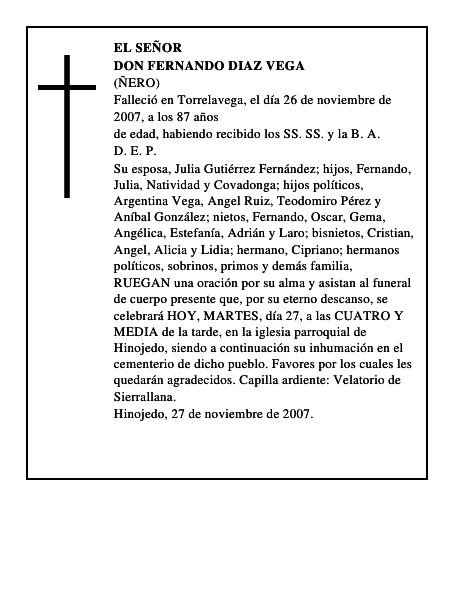 DON FERNANDO DIAZ VEGA