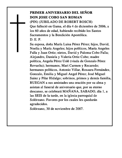 DON JOSE COBO SAN ROMAN