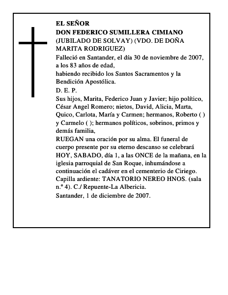 DON FEDERICO SUMILLERA CIMIANO
