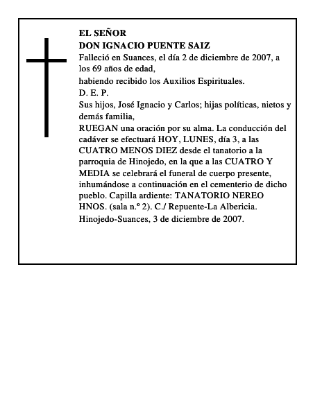 DON IGNACIO PUENTE SAIZ