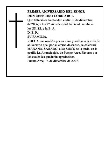 DON CEFERINO COBO ARCE