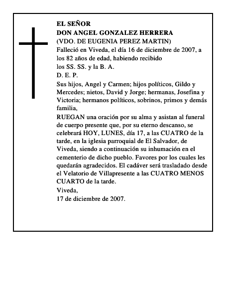 DON ANGEL GONZALEZ HERRERA