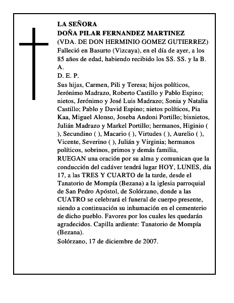 DOÑA PILAR FERNANDEZ MARTINEZ