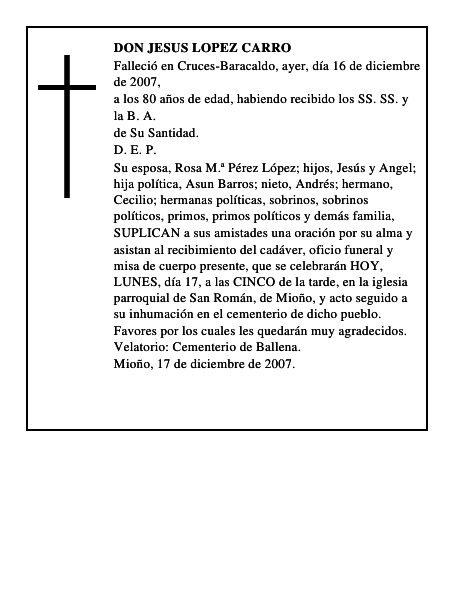 DON JESUS LOPEZ CARRO