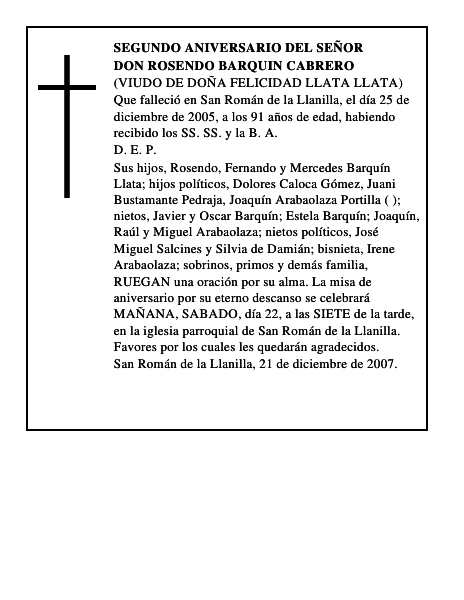 DON ROSENDO BARQUIN CABRERO