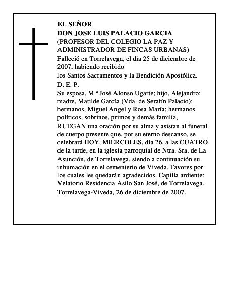 DON JOSE LUIS PALACIO GARCIA