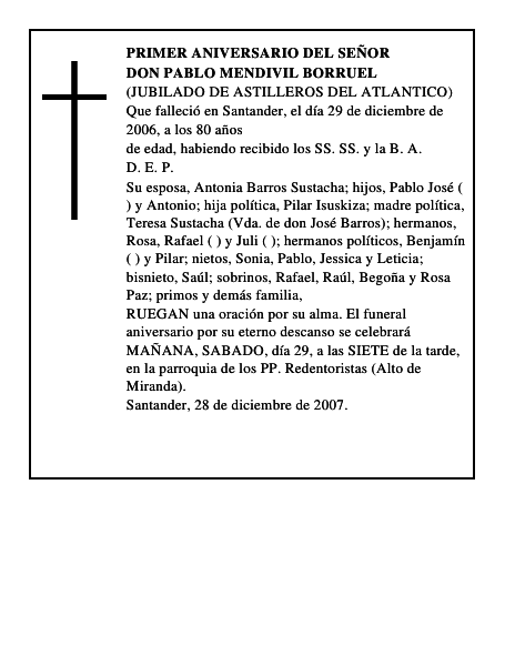 DON PABLO MENDIVIL BORRUEL
