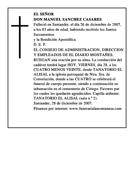 DON MANUEL SANCHEZ CASARES
