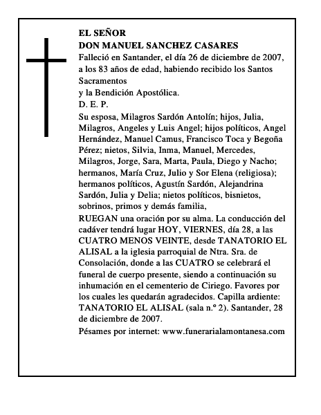 DON MANUEL SANCHEZ CASARES