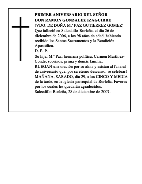 DON RAMON GONZALEZ IZAGUIRRE