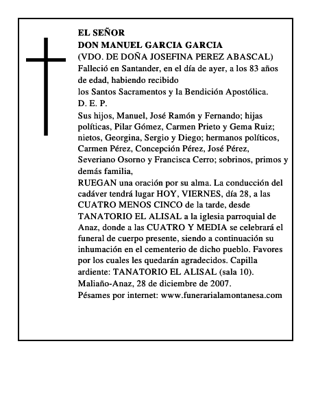 DON MANUEL GARCIA GARCIA