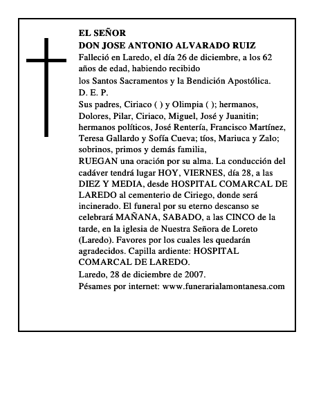 DON JOSE ANTONIO ALVARADO RUIZ
