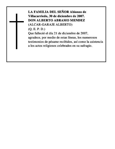 DON ALBERTO ABRAMO MENDEZ