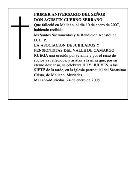 DON AGUSTIN CUERNO SERRANO