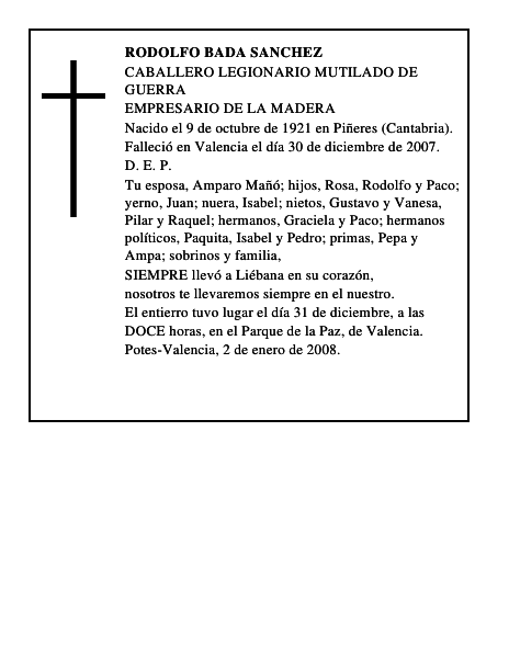 RODOLFO BADA SANCHEZ