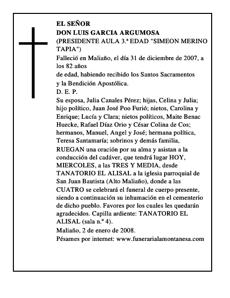 DON LUIS GARCIA ARGUMOSA