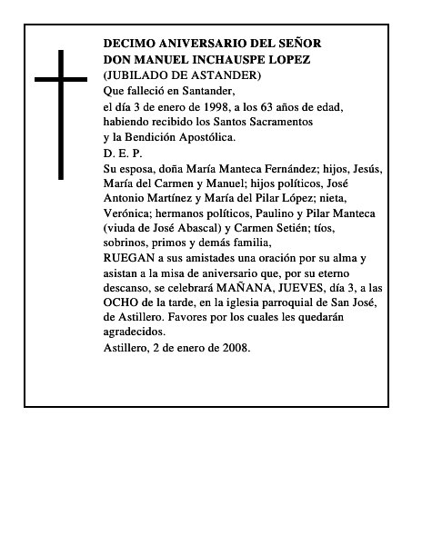 DON MANUEL INCHAUSPE LOPEZ