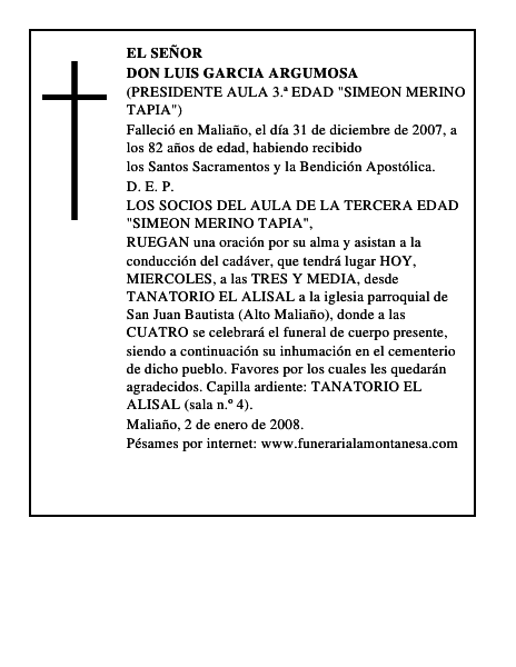 DON LUIS GARCIA ARGUMOSA