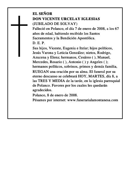 DON VICENTE URCELAY IGLESIAS
