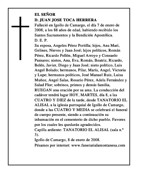D. JUAN JOSE TOCA HERRERA