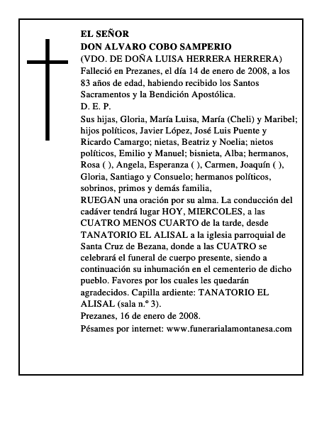 DON ALVARO COBO SAMPERIO