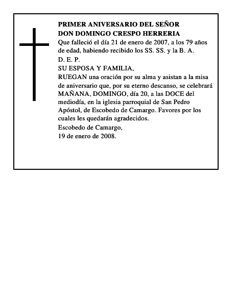 DON DOMINGO CRESPO HERRERIA