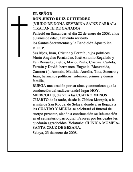 DON JUSTO RUIZ GUTIERREZ