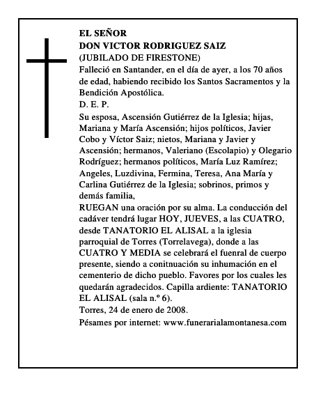DON VICTOR RODRIGUEZ SAIZ