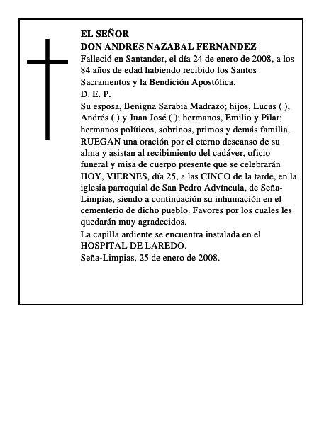 DON ANDRES NAZABAL FERNANDEZ