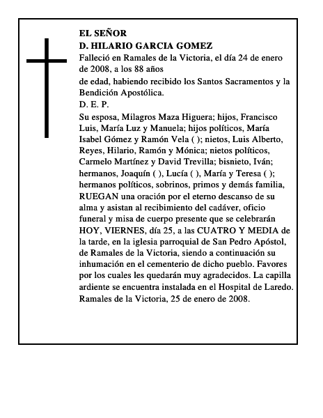 D. HILARIO GARCIA GOMEZ