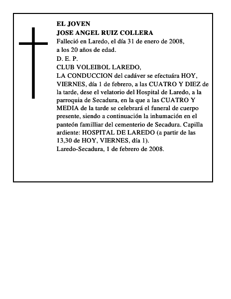 JOSE ANGEL RUIZ COLLERA