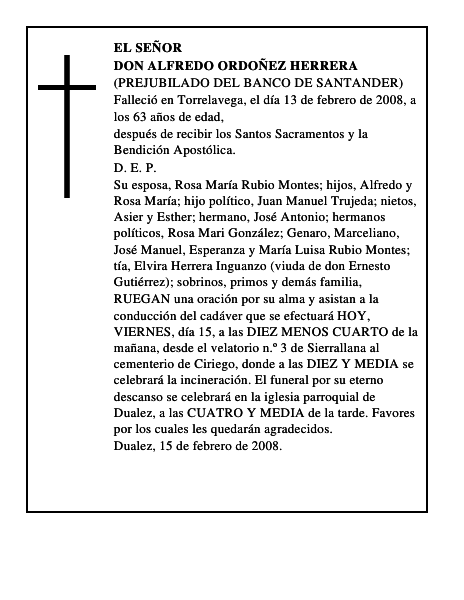 DON ALFREDO ORDOÑEZ HERRERA