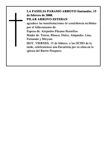 PILAR ARROYO ESTEBAN