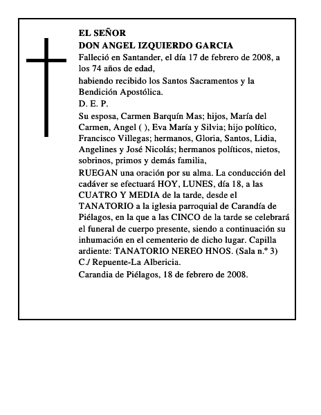 DON ANGEL IZQUIERDO GARCIA