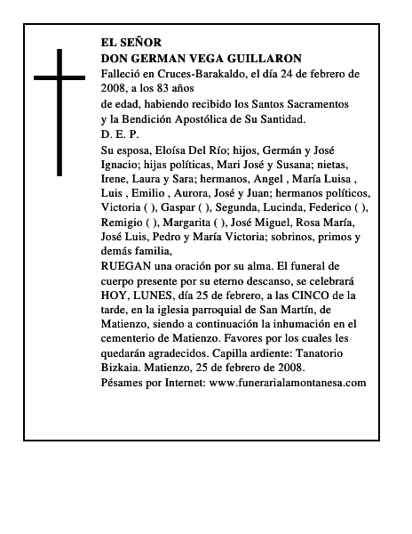 DON GERMAN VEGA GUILLARON