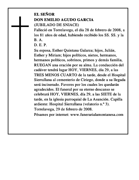 DON EMILIO AGUDO GARCIA