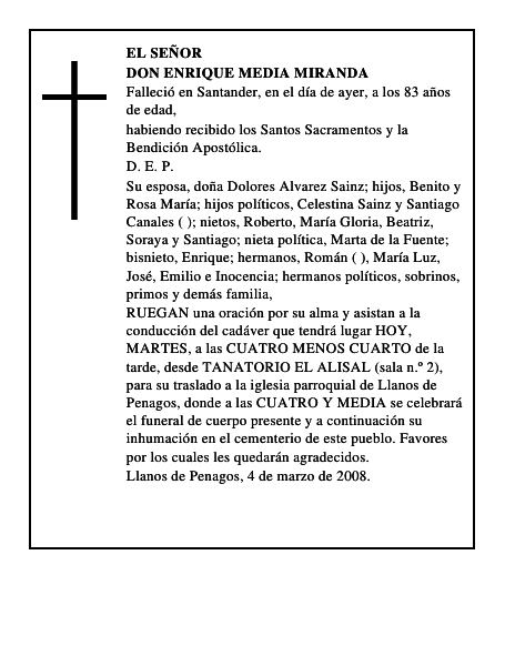 DON ENRIQUE MEDIA MIRANDA