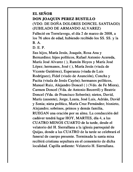 DON JOAQUIN PEREZ BUSTILLO
