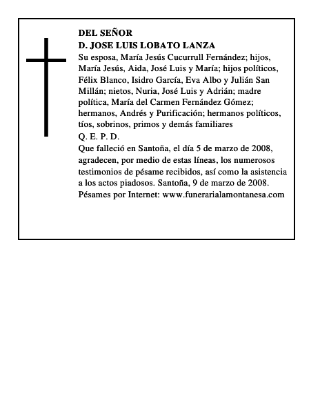 D. JOSE LUIS LOBATO LANZA