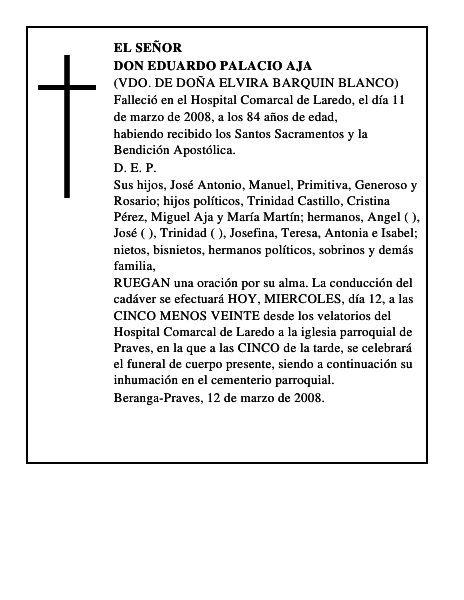 DON EDUARDO PALACIO AJA