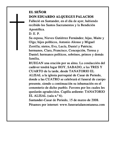 DON EDUARDO ALQUEGUI PALACIOS