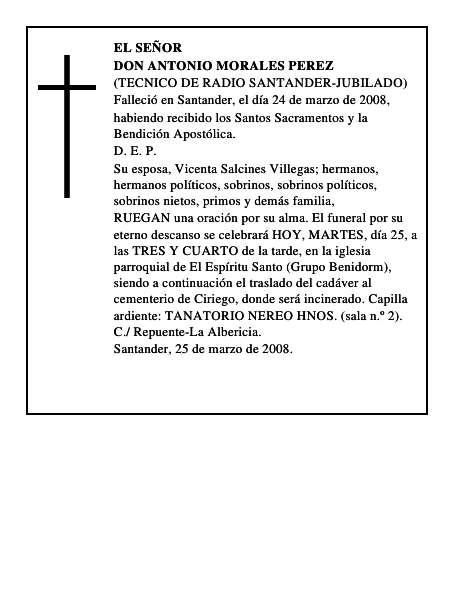 DON ANTONIO MORALES PEREZ