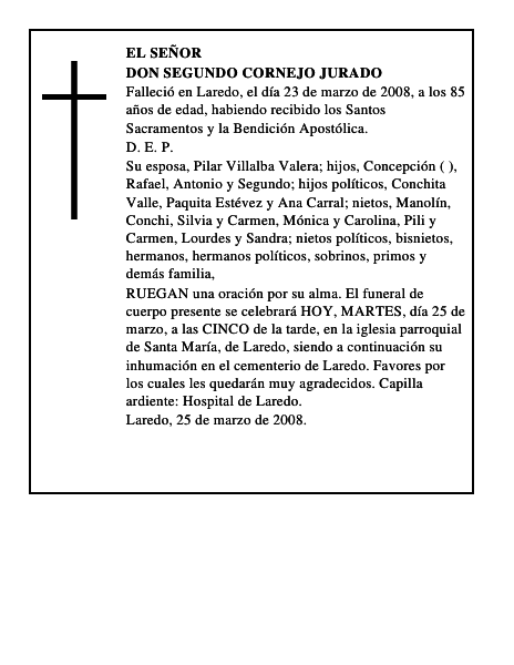 DON SEGUNDO CORNEJO JURADO