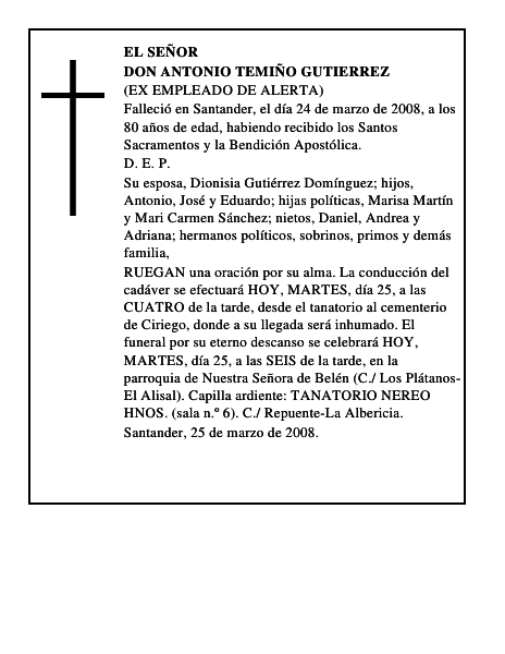 DON ANTONIO TEMIÑO GUTIERREZ