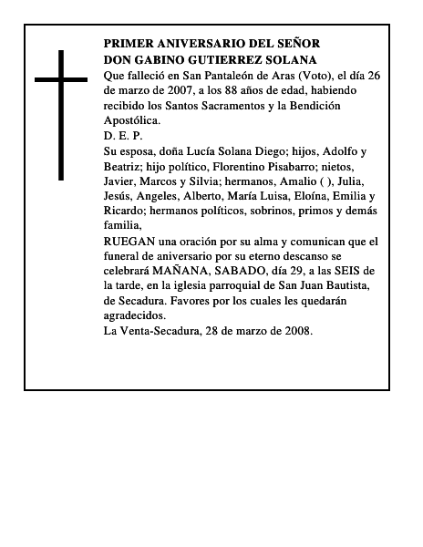 DON GABINO GUTIERREZ SOLANA