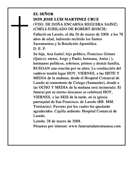 DON JOSE LUIS MARTINEZ CRUZ