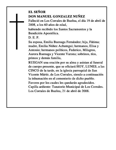 DON MANUEL GONZALEZ NUÑEZ