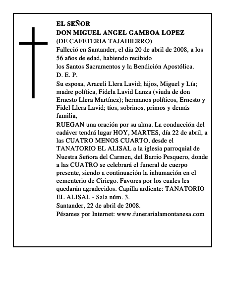 DON MIGUEL ANGEL GAMBOA LOPEZ